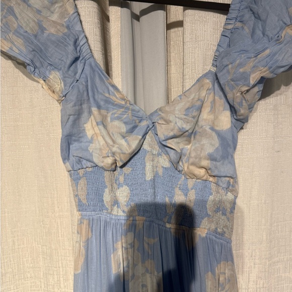 Free People Sky Blue Floral Maxi Dress - Picture 2 of 5